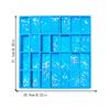 Multipurpose 28 Cavity Dominoes Mold For Epoxy And Clay Sturdy Silicone Materials for Jewelry and Cake Decorating