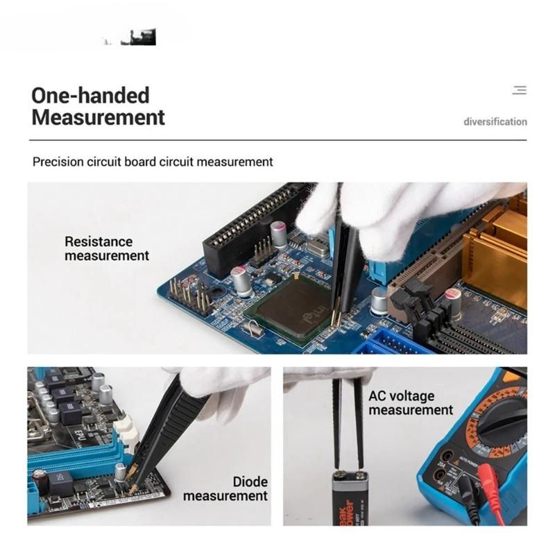 Capacitor Clamp Detector Wire Test Lead Clamp LCR Universal Capacitor Resistor Multimeter Accessories Convenient and Practical