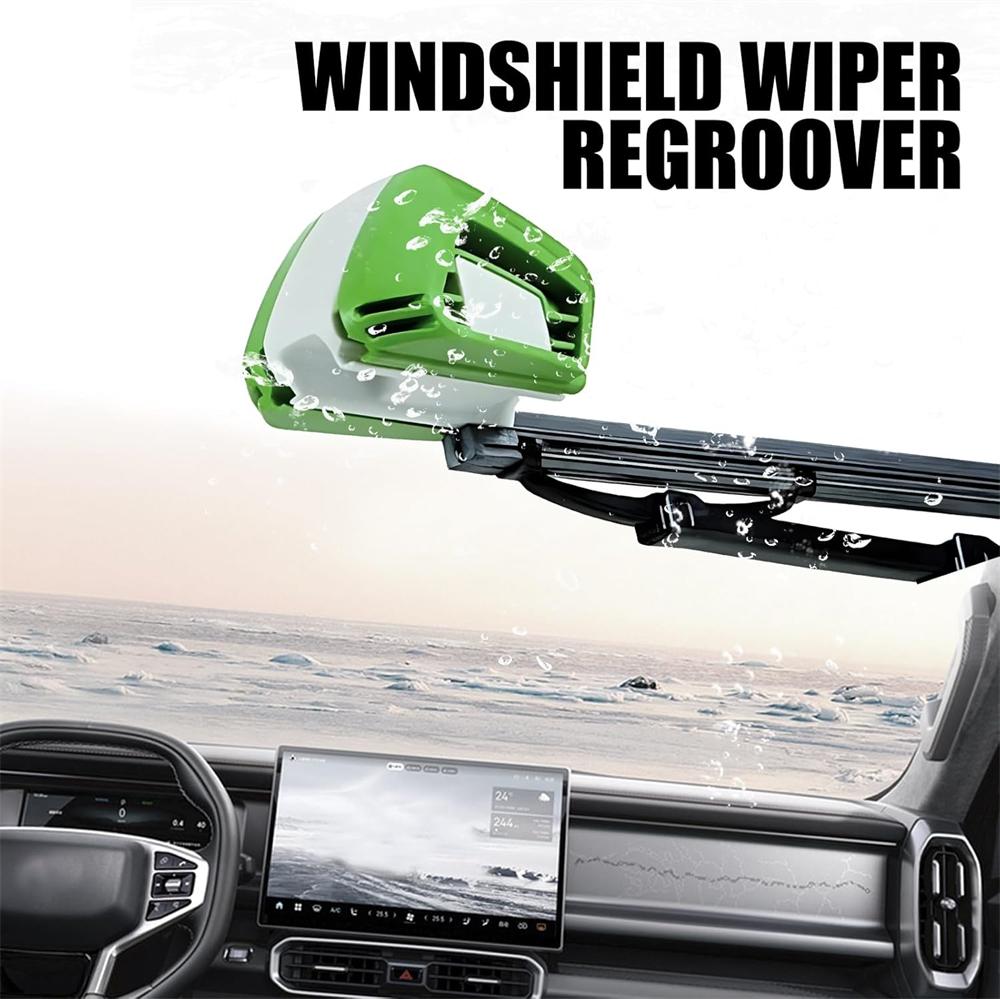 Wiper Sharpener Car Window Wiper Windshield Repair Scrubber Wiper Blades Car Wiper Rubber Regroover Tool Sharpener For Car Wiper