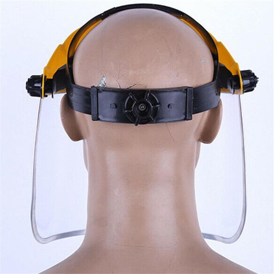 Safety Protective Mask Clear Head-mounted Face Eye Shield Screen Grinding
