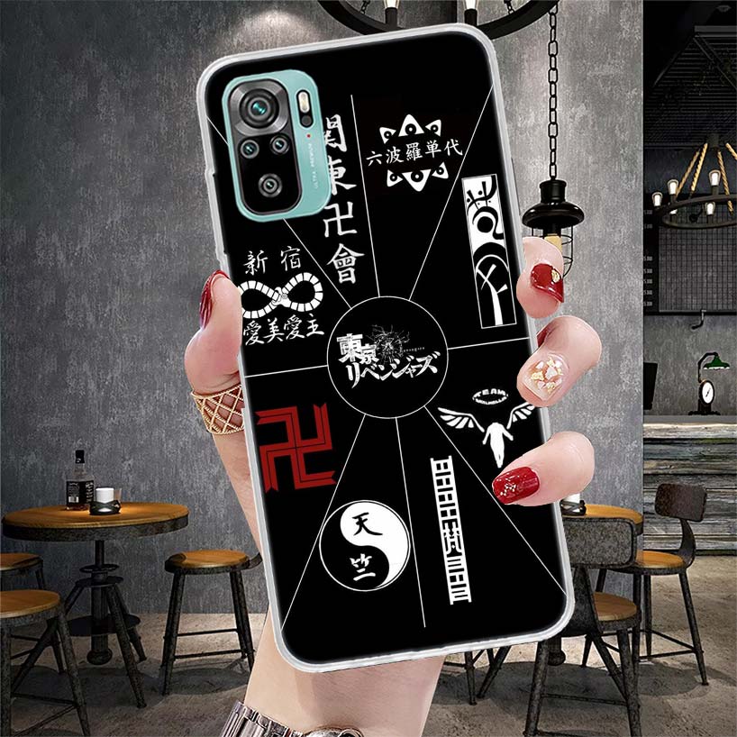 Tokyo Aevengers Bosozoku Logo Soft Phone Case For Xiaomi Redmi Note 15 14 14S 13 12 Pro Plus 12S 11 11S 11E 10 10S 11T 5G Fundas