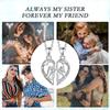 Stylish Heart Bff Pendant Necklace For Best Friends Crafted From Durable Alloy Material