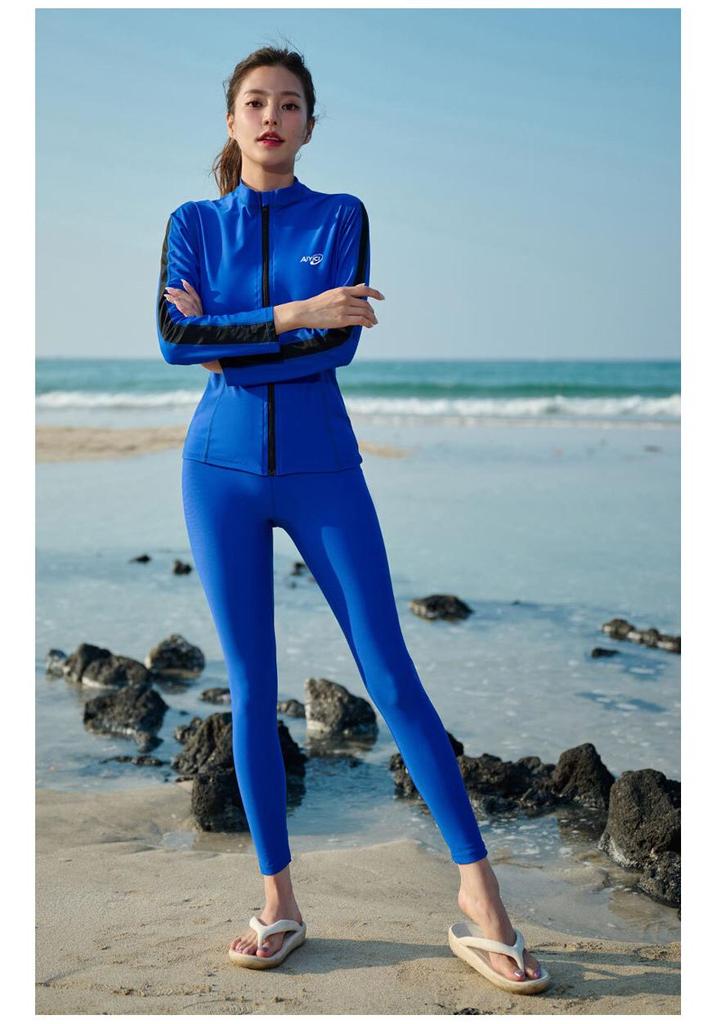 Unisex Jellyfish-Proof Diving Jacket: Sun-Protective, Quick-Dry, Chest-Padded, Long Sleeve Swimsuit for Couples.