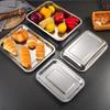 New Stainless Steel Tea Tray Rectangle Japanese Style Drainage Water Tray Serving Plate Teahouse Restaurant