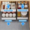 Sliding Dish Bowl Storage Rack Cabinets Drawers Drying Rack Kitchen Organizer Sink Shelf Tableware Kitchen Accessories
