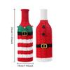 1pcs Christmas Wine Bottle Covers Cartoon Santa Snowman Knitted Red Wine Bottle Bags New Year Party Xmas Dinner Table Decoration