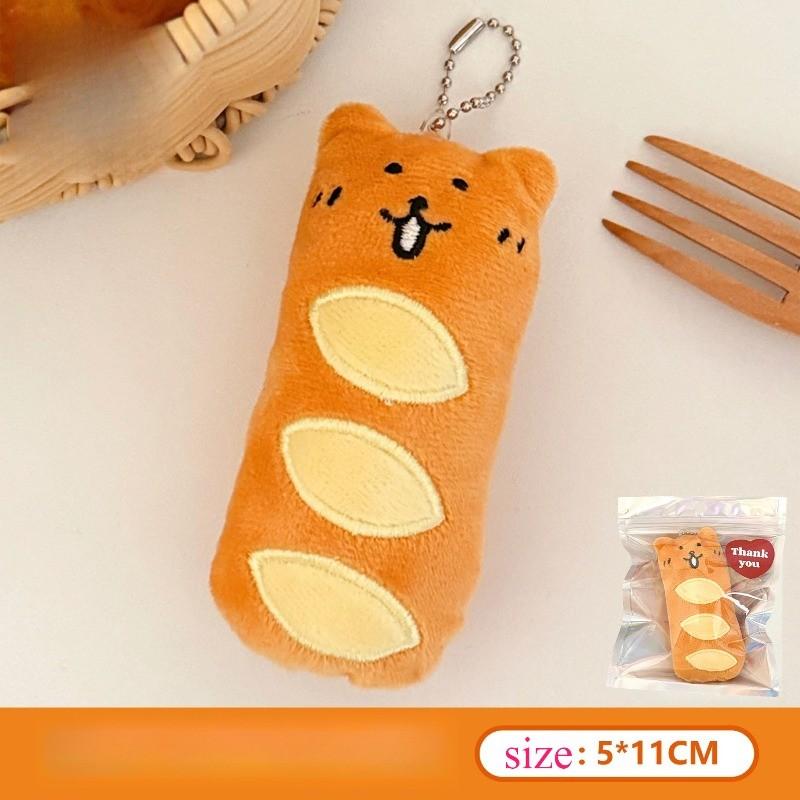 1/3Pcs New Cute Food Pendant Cartoon Cute Creative Plush Pendant Bag Keychain Decorative Pendant Christmas Gift