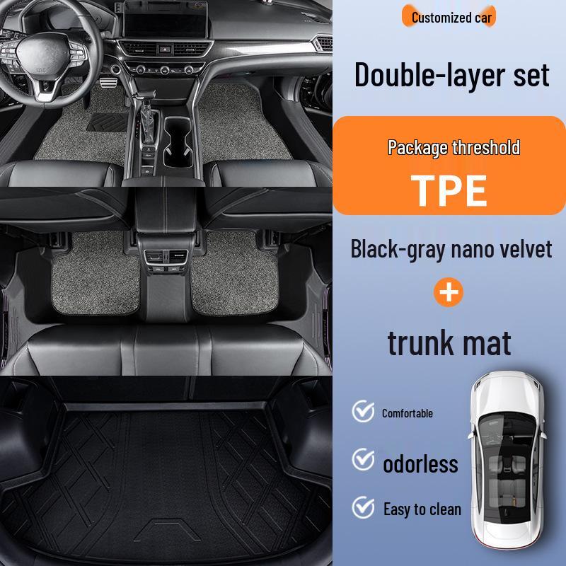 TPE Car Floor Mats for Buick Regal, LaCrosse, Encore, Excelle GT, Verano - Full Coverage