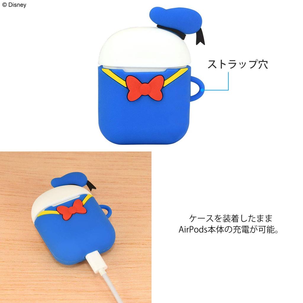 Gourmandise Disney Character/AirPods Silicone Case Donald Duck DN-614B Blue