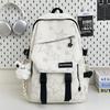 Schoolbag Cool Feeling Dark Gradual Change Star Backpack Korean Version Tooling Style College Student Couple Leisure Travel Backpack