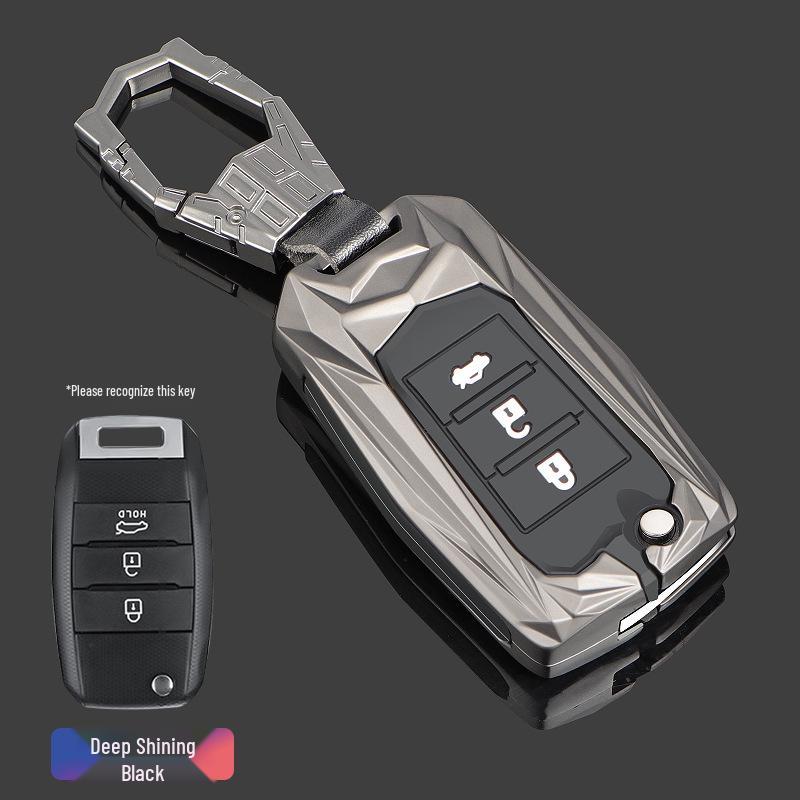 

Совместимый чехол для ключа для моделей Kia: K3S, KX3, KX5, Yipao, K4, Kaisen, K5, Sportage - Складной корпус ключа