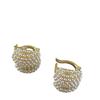 French retro pearl earrings temperament high-end ear buckle new style trendy niche design light luxury earrings