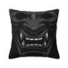 Japanese Oni Demon Samurai Pillow Case Xcm Decorative Hannya Tattoo Nordic Cushion Cover Velvet Pillowcase