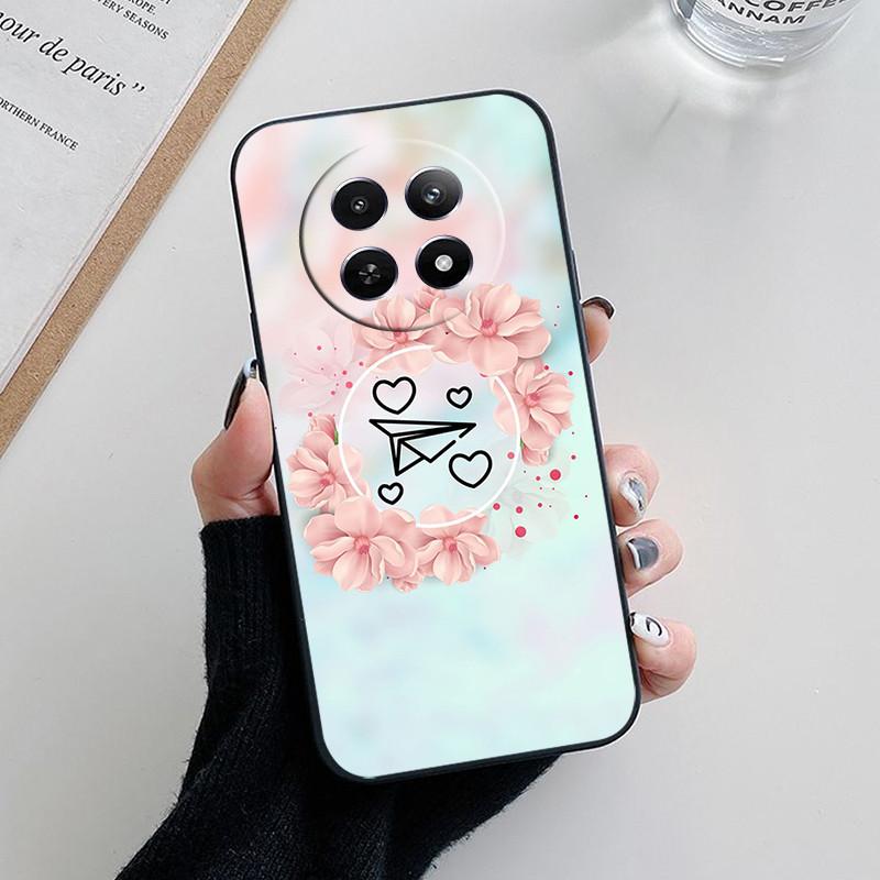 Für Realme 12 5G Hülle Abdeckung Realme12 Funda Coque Weiches Mode Silikon Schutzhülle für Telefonkamera für Realme 12 5G