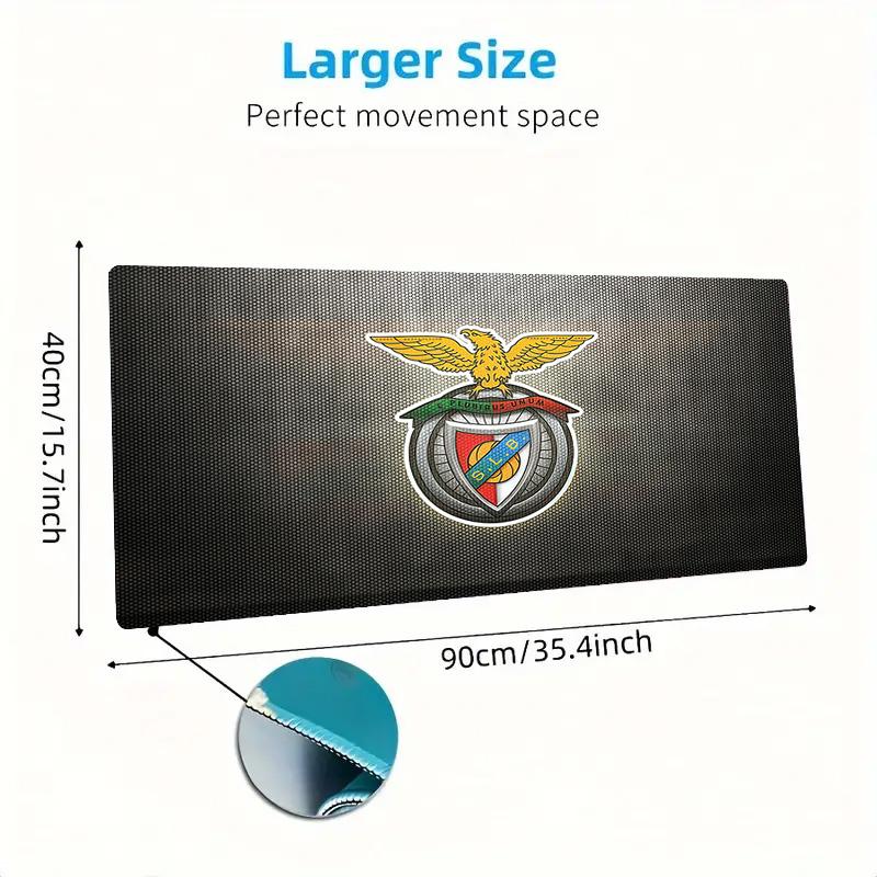 Sport Lisboa e Benfica Print  Cushion Non-slip Laptop Tablet Big Mousepad XXL Mat Mini PC Playmat With Lock edge