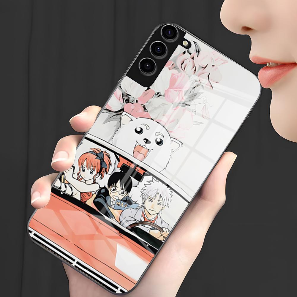 Anime G-Gintama Phone Case For Samsung A25 A13 A33 5G A54 A36 A35 A56 A52 A14 Shockproof Glass Cover Samsung A34