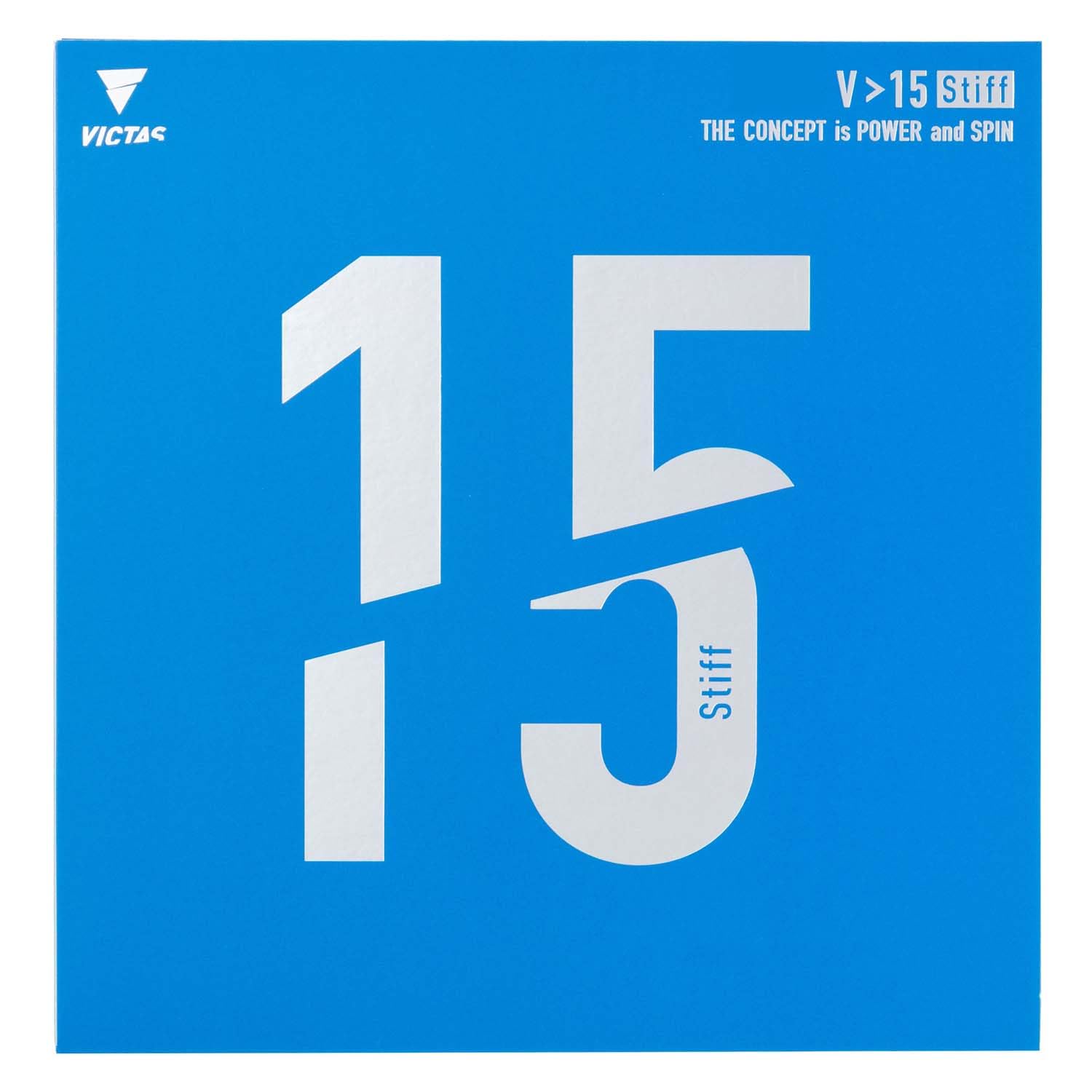 

VICTAS Table Tennis Rubber V 15 Stiff, Inverted Soft, High Energy Tension, Offensive, Red, MAX 020521