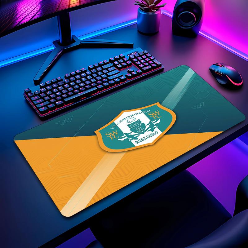 Sheffield Wednesday Football Pattern Mouse Pad Non?Slip Rubber Base Gaming Mousepad For Desk Office Home