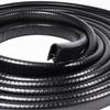 10M/32.8FT Edge Decorative Rubber U-Shaped Channel Strip with Metal Door Edge Protector Car Door Seal