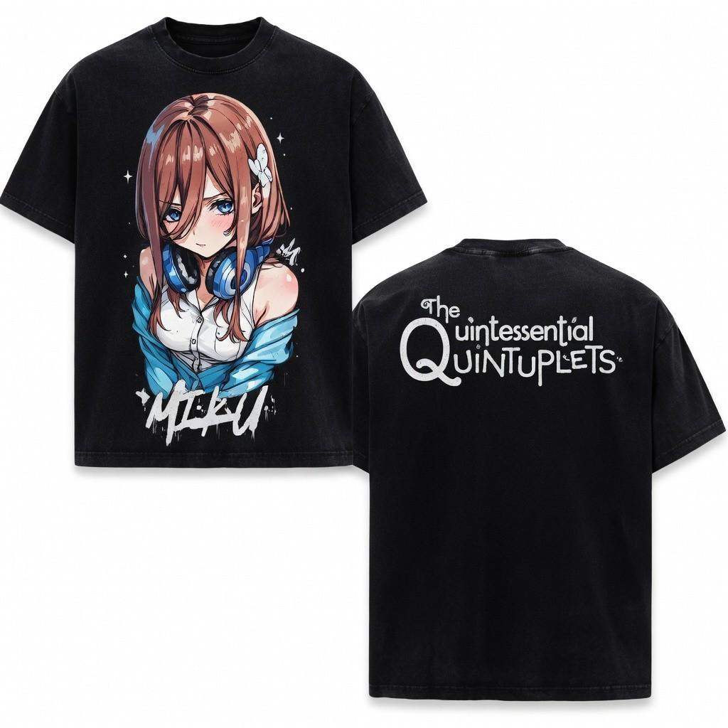 Anime Girl Retro T-Shirt Aesthetic Otaku Graphic Tee S
