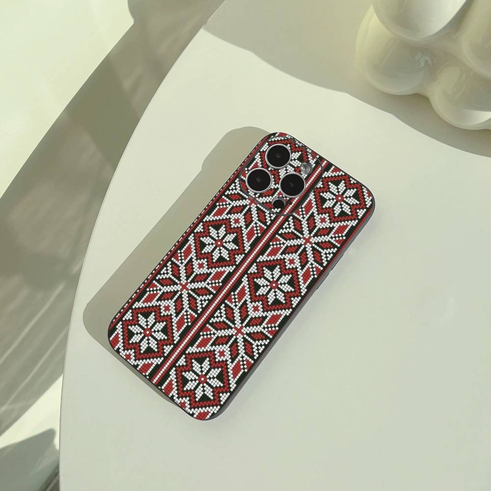 Palestinian Keffiyeh Phone Case For iPhone 17,16,15,14,13,12,11 Pro Max, Lightweight and practical Soft Black Cover