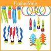 Interactive Swimming Pool Diving Toy Rings And Torpedo Set For Children Age 3 To 6