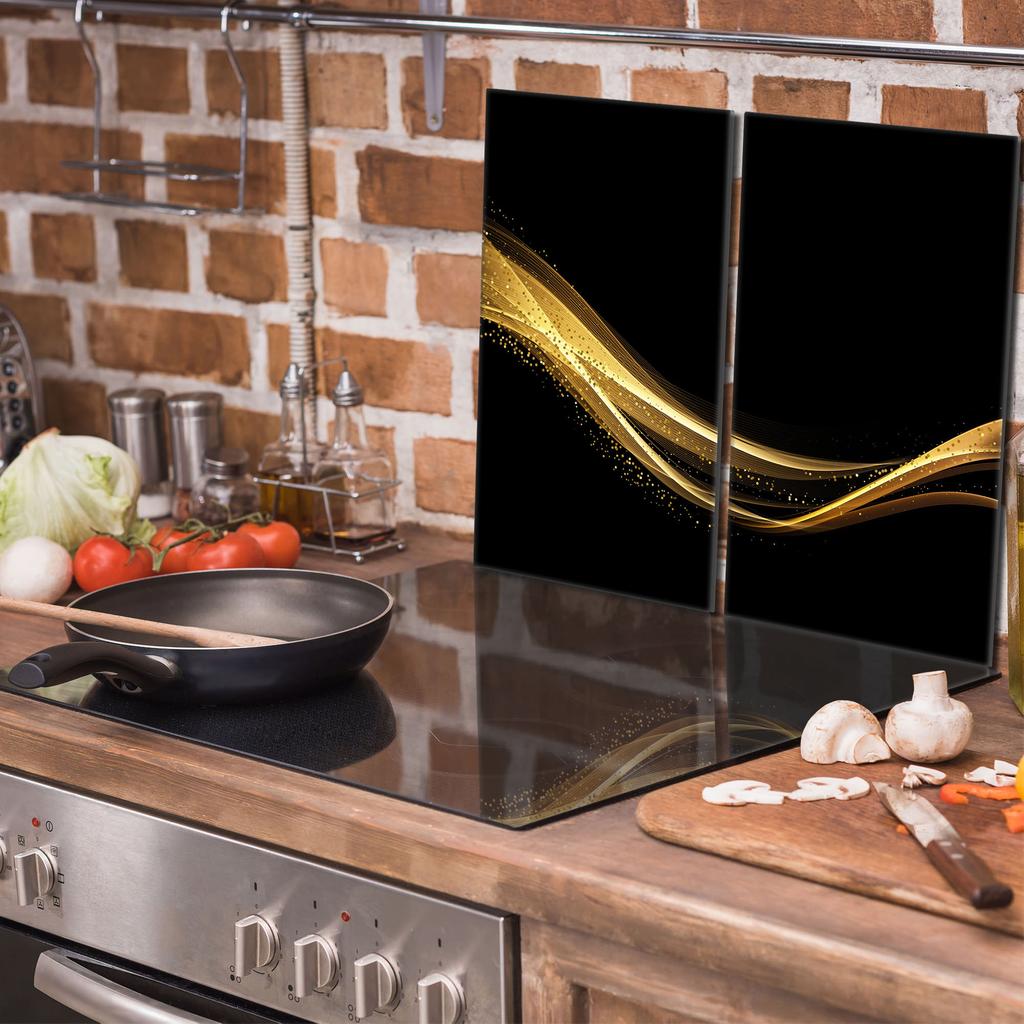 Glass Stovetop Protector 2x30x52 Black