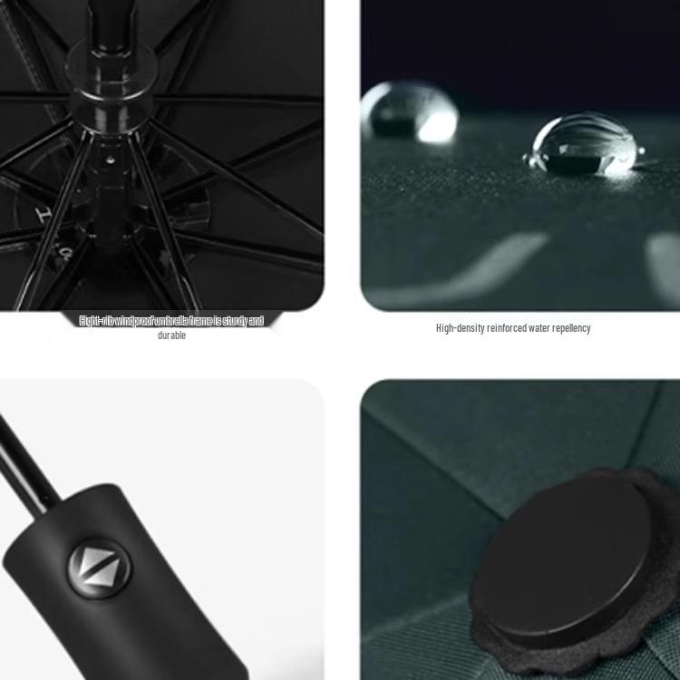 Guarda-chuva dobrável compacto anti-UV - Leve, portátil, proteção unissex contra sol e chuva