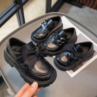 Frühling und Herbst Neue Kinder-Performance-Schuhe Mädchen Weiche Sohle Bequeme Abriebfeste Lederschuhe