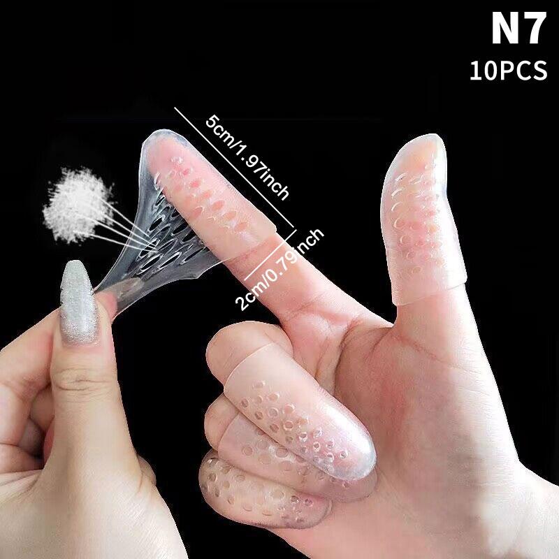 10Pcs Cooking Kitchen Tools Silicone Gel Tube Finger Protector Anti-cut Heat Resistant Finger Sleeves
