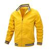 Spring and Autumn New Casual Loose Jacket Men's Spring and Autumn Sports Solid Color Stand-Up Jacket Men's