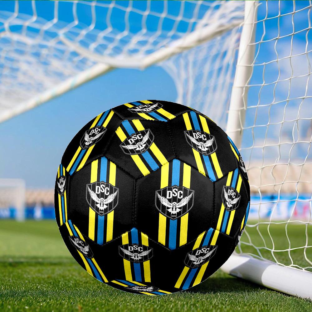 Duhok Sports Club Emblem Size 5 Soccer Ball, Suitable for Training and Matches, High-Elasticity, Wear-Resistant Material Gift for Fan
