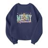 Children's Fashionable Lightweight Long-sleeved Round Neck Pullover With Pockets Printed Pullover