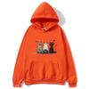 Halloween Costume Cat Women Hoodie Unisex Trendy Outerwear Mummy Ghost Witch Feline Bat Web Accents Casual Fashion Autumn Pullovers