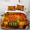 Friends Tv Movie Bedding Set Duvet Cover Sheet Printed Bed Set Pillowcase Bed Full Queen King Size Comforter Bedroom