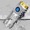 2Pcs Super Power Flashlights with 5 Lighting Modes High Lumens Waterproof Rechargeable Powerful Mini LED Flashlight Emergency Torch