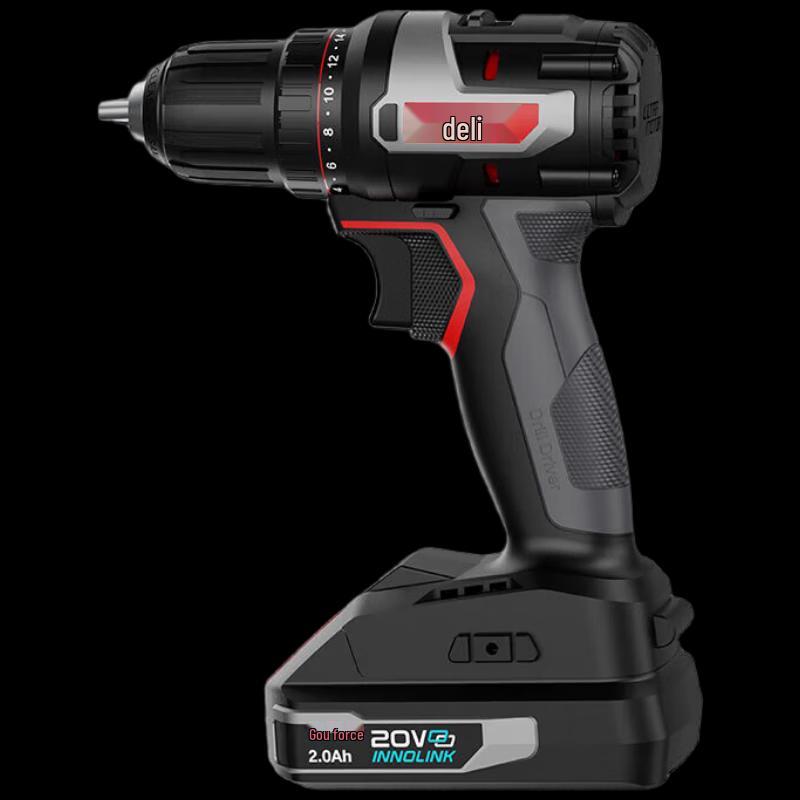 Deli 20V Brushless Cordless Impact Drill & Screwdriver CN plug (adapter included)