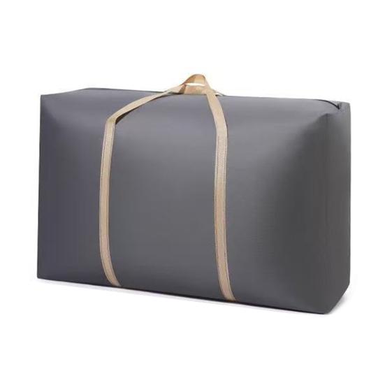 Большая сумка для хранения с гладкими двойными молниями усиленными ручками водонепроницаемая из нетканого материала многоцелевой органайзер для хранения S серый 609₽