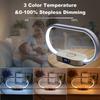 Table Top Decoration Wireless Charger with Night Light Clock Fast Phone Charger for iPhone 16 Pro Max Wireless Charging Stands