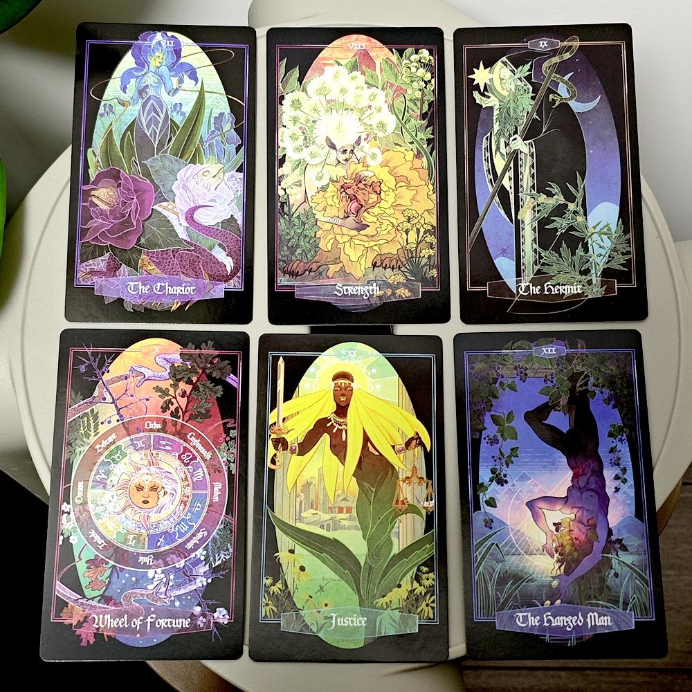 The Children of Ostara Tarot Deck 78 Pcs Tarot Cards Based on RWS Lavishly Illustrated with Guidebook for Beginners 12*7cm