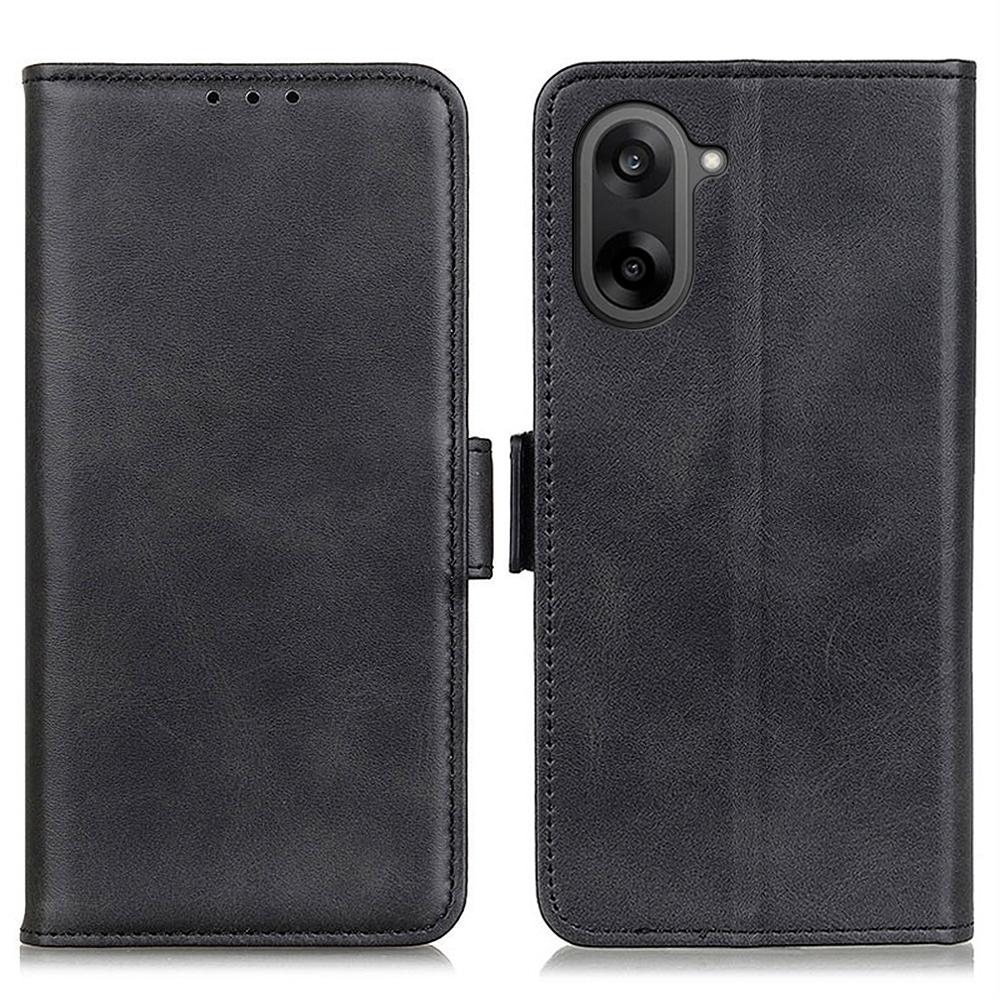 For OnePlus Nord CE5 5G Case Stand Cowhide Texture PU Leather Phone Cover