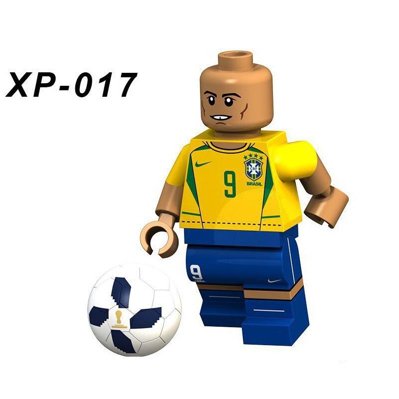 Football Sports Star Model 4.5cm Bricks Series Characters Mini Action Figure Building Blocks Kids Toys For Education Gifts