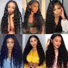 Black Long Curly Hair Wig Female Middle African Small Corn Perm Full Headgear