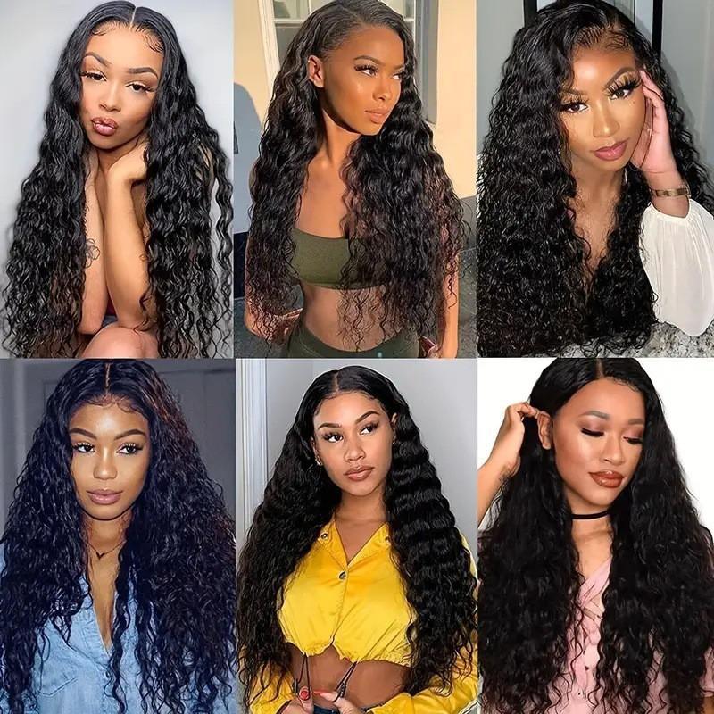 Black Long Curly Hair Wig Female Middle African Small Corn Perm Full Headgear