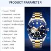 Men Watch Green Waterproof Watch for Men Stainless Steel Automatic Mechanical Watch Men Luxury Watch Luminous Wristwatch