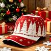 New Christmas Hat Digital Printing Fashion Bent Bend Baseball Cap Retro Baseball Cap