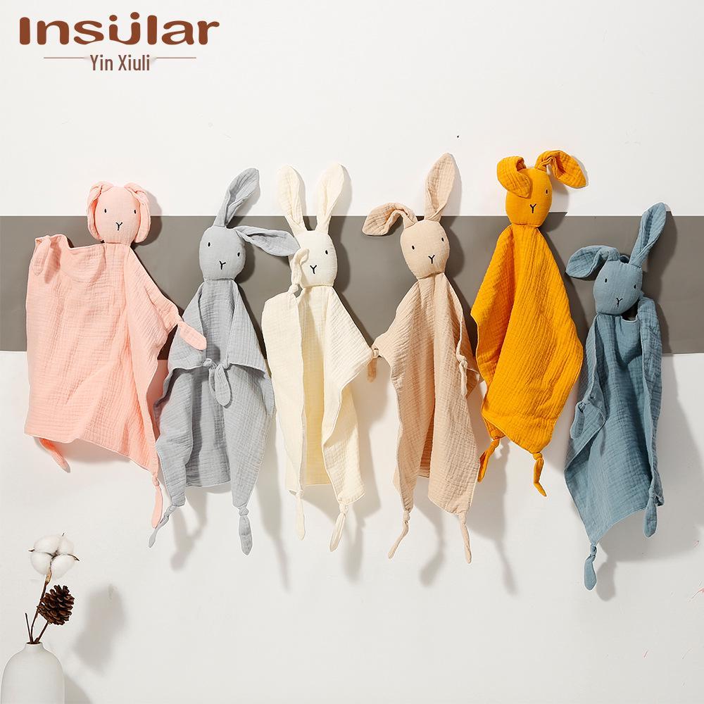 Cross-Border Baby Muslin Lion Comfort Blanket: Pure Cotton Sleep Companion Toy