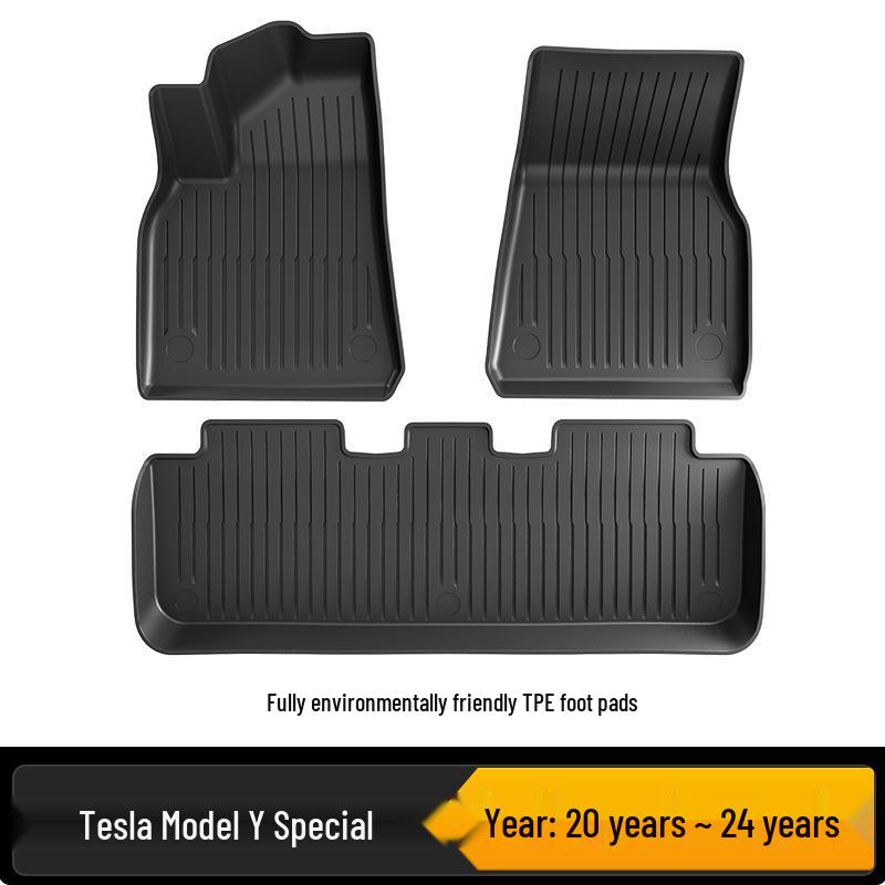 Eco-Friendly TPE All-Weather Floor & Trunk Mats for Tesla Model Y