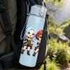 1PC Two Game Female Character Standing 750ml Color Plastic Sports Water Bottle Leakproof Flip Straw Lid Suitable for Sports Office Home Use