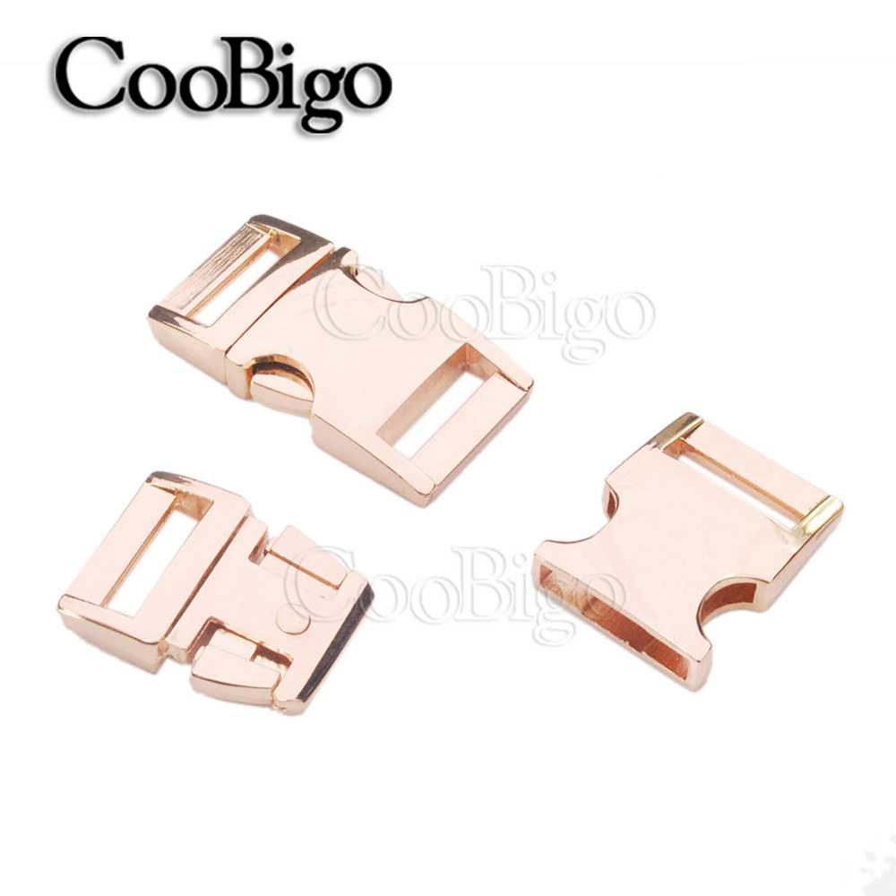 50pcs Quick Release Buckle Curved Paracord Buckles DIY Webbing Bracelet Outdoor Backpack Pets Collar Craft Accessories 5/8"